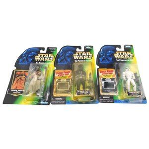 3 NOS Kenner Hasbro Star Wars The Power of the Force Figures 1996 1997
